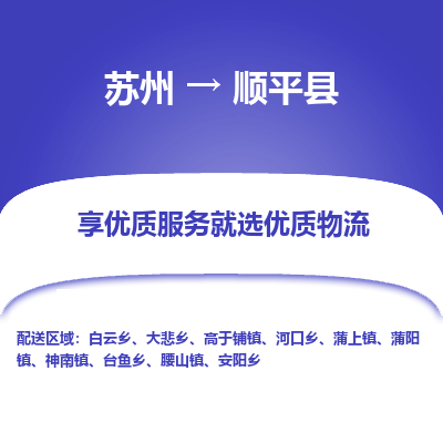 苏州到顺平县物流专线-苏州至顺平县物流公司-苏州至顺平县货运专线