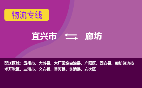 宜兴至廊坊物流公司-宜兴市到廊坊物流专线