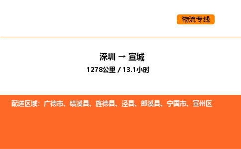 深圳到宣城物流专线-深圳至宣城物流公司