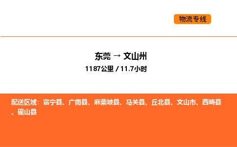 东莞到文山州物流专线-东莞至文山州物流公司